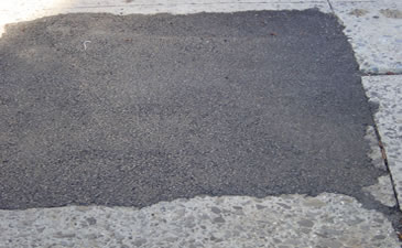 EZ Street Premium Cold Asphalt Works in Water